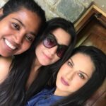 Sunny Leone Instagram - Girl team!! Jeeti and Anjali!!