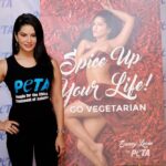 Sunny Leone Instagram – At the launch of my new @PetaIndia campaign 2017!! Yay!!! Woot woot! #SunnyLeone #PETA #govegan