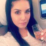 Sunny Leone Instagram - Cheers!! Flying back to Mumbai woot woot!!