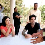 Sunny Leone Instagram – Intently listening to @sunnyrajani :) only know it’s him cause of his arms :) @dirrty99  and @hitendrakapopara in the back is like “wwhhhaaaattt??”