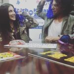 Sunny Leone Instagram - Haha so much fun!! Pom Pom fight with Sunil Grover! Lol