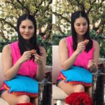 Sunny Leone Instagram – To eat…or…not to eat… I ATE it!! Haha so bad yet so yummy!