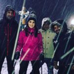 Sunny Leone Instagram – It was snowing so much the first night!! @dirrty99 @yusuf_911 @sunnyrajani