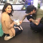 Sunny Leone Instagram – Little fella sat in my lap…hehe @dirrty99