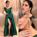 Sunny Leone Instagram - The look styled by @hitendrakapopara Gown @rozinavishram Jewellery @renuoberoiluxuryjewellery hair and make up by @tomasmoucka