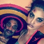 Sunny Leone Instagram - Zombie drama queen and zombie bad ombré hahaha @dirrty99