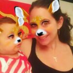Sunny Leone Instagram - Elle and baby kavi! Hehe