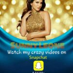 Sunny Leone Instagram – Watch all my crazy videos on snap chat – imsunnyleone