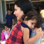 Sunny Leone Instagram – She didn’t want to leave me….so adorable.