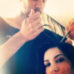 Sunny Leone Instagram - @tomasmoucka hard at work and me goofing around!