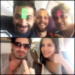 Sunny Leone Instagram - Off to Dubai with @dirrty99 and these jokers @sunnyrajani @yusuf_911 @tomasmoucka