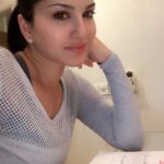 Sunny Leone Instagram – Finished my Hindi assignment…read my lines…done my homework 🤓 now just waiting for my teacher to whip my Hindi into shape :)