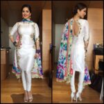 Sunny Leone Instagram – Thank you so much for this amazing Holi outfit @poonamskaurture and styling by @Bhakti_designer love you!
