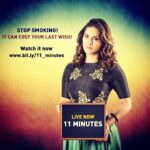 Sunny Leone Instagram – Here you go!! Stop smoking!  http://bit.ly/11_minutes