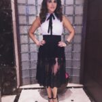 Sunny Leone Instagram – Love this black sheer sequence skirt by @dipkavi