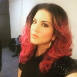 Sunny Leone Instagram – My hair is pink guys!!! Make up by @nitashawahi