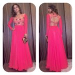 Sunny Leone Instagram – Dress by @aneehka  Earrings @house_of_devasya  @viralmantra and my clutch – @garemaofficial