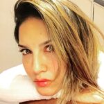 Sunny Leone Instagram – Bored waiting for my flight to LA…