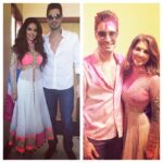 Sunny Leone Instagram - The before and after with @dirrty99 Happy Holi everyone!! Be safe