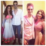 Sunny Leone Instagram – The before and after with @dirrty99 Happy Holi everyone!! Be safe