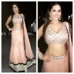 Sunny Leone Instagram - Thank you Archana Kocher for my lovely gaghra/choli for Tulsi Kumar and Hitesh wedding reception! Magical night :)