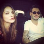 Sunny Leone Instagram – Hanging with the sexy @danielweber99 today!!