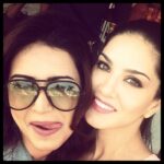 Sunny Leone Instagram - @tinanlolo @karishma_tanna having a blast on the Tina and Lolo set! Love Karishma!!!