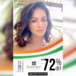 Sunny Leone Instagram - ✨🇮🇳#RepublicDaySale🇮🇳✨ In honour of our 72nd Republic Day, @starstruckbysl is offering upto 72% OFF on your fav #Cosmetics 💋💄💅 . . Offer valid only on www.suncitystore.com and from TODAY till 27th Jan! This doesn't get better than this! . . #SunnyLeone #crueltyfreemakeup #MadeInIndia #sale2021 #sale #cosmetics #luxurymakeup #cosmeticshop #republicday🇮🇳 #72sale
