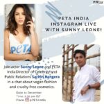 Sunny Leone Instagram - Catch me in conversation with @petaindia as we discuss the importance of shifting to #crueltyfreemakeup and vegan fashion!! Tomorrow at 2.30pm IST on @petaindia Instagram channel! #SunnyLeone #crueltyfreemakeup #vegan #peta #crueltyfree #cosmetics Mumbai, Maharashtra