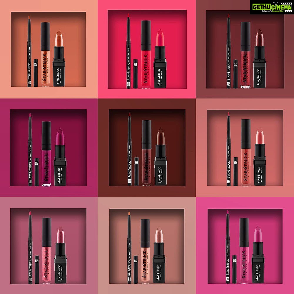 Sunny Leone Instagram - Can you guess all the @starstruckbysl #lipshades? Hint: Tap on the pic . . DM @starstruckbysl the answers and Win something special from me! 🤩 . . #SunnyLeone #MadeInIndia 🇮🇳 #LipGame #crueltyfreemakeup #cosmetics #makeupartist #makeup #luxurymakeup Mumbai, Maharashtra