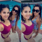 Sunny Leone Instagram - Pool time with @nuria.contreras