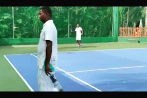 Sushant Singh Rajput Instagram - Sweating a way back to the court. 
#sandeep 
#floyd