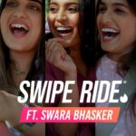 Swara Bhaskar Instagram - 💛✨ Posted @withregram • @tinder_india Get in, we’re going dating 🚗 Hitch a ride with @tinder_india @kushakapila and the hype girl everyone needs @reallyswara on #SwipeRide, the only show where India’s favourite behens turn into your personal-chauffeurs-cum-hype women as they drop you to your next Tinder date 🔥 To book a Kusha-cab all you need is an OTP, a Tinder match, a date and to slide into our DMs with the city, date, and details of your next date!