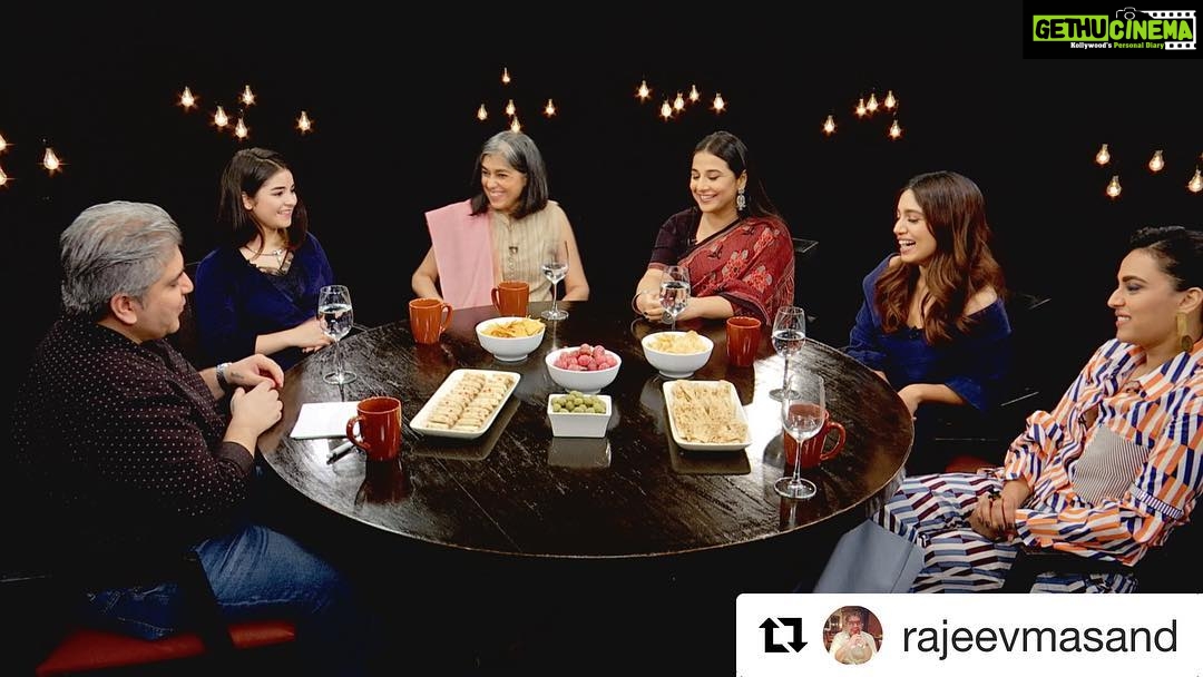 Swara Bhaskar Instagram - #Repost @rajeevmasand (@get_repost) ・・・ We gathered five of the finest leading ladies who delivered the strongest performances this year for The Actresses Roundtable 2017: @zairawasim_ #RatnaPathakShah @balanvidya @psbhumi @reallyswara. They talk about sexism in Bollywood, the words of wisdom that have stayed with them, and weigh in on why women have all the fun in the movies. The full episode airs on Saturday, Dec 23 and Sunday, Dec 24 on CNN News18. Will also be up the same weekend on #YouTube. Do catch it. #interview #film #cinema #movie #bollywood #actress #roundtable #zairawasim #vidyabalan #bhumipednekar #swarabhaskar @cnnnews18