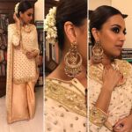 Swara Bhaskar Instagram – The serious business of Diwali dressing up in @abujanisandeepkhosla with @gehnajewellers1 @gehnajewellers Styled by fabulous @chandiniw make up: @saracapela Hair: @shindevaibhav ❤️❤️❤️ #DiwaliNights