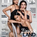 Swara Bhaskar Instagram - Being a #covergirl !!! Thank uuuuuu @feminaindia for having me on your AMAZZZZING #beautybumperissue .. thank u also @sandipandalal @TanyaChaitanya @raindropalterego ❤️❤️❤️ Thank u #AbhaySingh for ur patience :) This is a journey from being a reader of the mag to being on the cover of the mag! Also basking in the glow and beauty of these lovelies @aditiraohydari @ricksharani ❤️🙌🏾🙌🏾🙌🏾 #coverpage #posing #ontheglossypages #ilovephotoshop 🤣