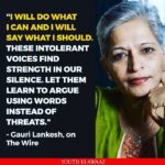 Swara Bhaskar Instagram - #GauriLankesh murder proves that words of truth have more power than weapons of the powerful and the criminal! #SilenceIsComplicity #BreakTheSilence Also if the police and govt.s had found & punished killers of #Pansare #Dabholkar & #Kalburgi this would not have happened..