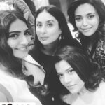Swara Bhaskar Instagram - #Repost @vdwthefilm (@get_repost) ・・・ Who run the world? Girls! #VeereDiWedding just got crazier. #KareenaKapoorKhan #SonamKapoor #SwaraBhaskar #ShikhaTalsania #KareenaKapoor #VDW #Production14 #Bollywood #BollywoodFilm #Selfie #ShootMode #LightsCameraAction #BehindTheScenes