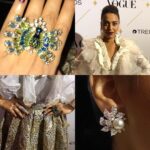 Swara Bhaskar Instagram - Details!!! All blinged up with shimmery shines from the amaze @anmoljewellers for #voguebeautyawards2017 wearing @dabiricouture separates.. Styled by @dibzoo assisted by @vidhirambhia HMU: @saritastyling29 #fashion #AllThatShimmers #lifeinthelimelight