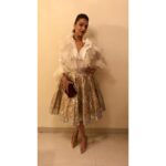 Swara Bhaskar Instagram - Heading to #voguebeautyawards @vogueindia in @dabiricouture with jewelry from the wonderful @anmoljewellers Styled by @dibzoo assisted by @vidhirambhia HMU: @saritastyling29 #shimmery #AllThatShimmers #fashion #lifeinthelimelight