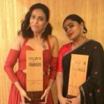 Swara Bhaskar Instagram - The best prizes are the ones u win with ur friends! Thank you viewer voters of @zeetv for voting #NilBatteySannata to a double win! #BestActress and #BestFilm #ComicDrama at #bigzeeentertainmentawards ❤️❤️ @ashwinyiyertiwari