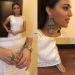 Swara Bhaskar Instagram - Details details!!!! :) :) Dress @anitadongregrassroot embellished by @apalabysumitofficial jewellery and @paioshoes Styled by @rupacj Hair: @suni444d #mykindastyle #iloveflats #easybreezy #fashion Kathmandu, Nepal
