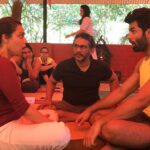 Swara Bhaskar Instagram - Under the watchful eyes of the ever-amazzzzing #VinayKumar ... Doing #navarasa emotions #Bhaya mask with @jitesh005 #MrIndia #MrSupraNational but more importantly #mrniceguy #SourcesOfPerformanceEnergy #Adishakti #Pondicherry Adishakti Theatre