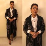 Swara Bhaskar Instagram - Dressed for #NYC but heading to Dadar! In @munkeeseemunkeedoo Styled by @dibzoo ❤️ #trenchcoatmafia