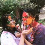 Swara Bhaskar Instagram – Colour me up on #Holi #RangBarse #HoliInBoomerang with @ektaamalik #HoliKiPaagalpanti #DilliWaliHoli