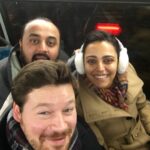 Swara Bhaskar Instagram – Ok yes i feel colder than everyone else.. hence the #earmuffs 🙈🙈🙈 #busride with #brother and #friend #ishanbhaskar #chrisoldiges Trafalgar Square