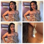 Swara Bhaskar Instagram - All dressed up.. fluffed up and spruced ! :) Make up Hair: @saracapela, styled by @aeshy in @hemakaul dress and @anmoljewellers jewelry .. for #sansuicolorsstardustawards #showbiz #gameface