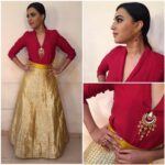 Swara Bhaskar Instagram - In @raw_mango separates with earring & ring from @paroma9 and pendant from @amrapalijewels for #rangoli #Doordarshan shoot.. Styled by @rupacj Make up: Brij Bhaskar Chaurasia, Hair: Sasmita Dash #worklife #stylefiles #fusion