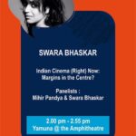 Swara Bhaskar Instagram – Dilliwaalon! #samanvay 2016 is back!! Don’t miss this session with me in conversation with #MihirPandya at #ILF16 #ILFsamanvay16 at Habitat Centre, Delhi 6th nov, 2pm. See u! Aajaao Sunday hai :) ❤️ #conversations