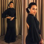 Swara Bhaskar Instagram - One more! 🙈 #OnPopularDemand In @deepankshiandreena and @amrapalijewels for the #closingceremony of #chicagosouthasianfilmfestival2016 #csaff2016 #chicago Styled by Divya Saini @dibzoo #listentoyourstylist #vintage